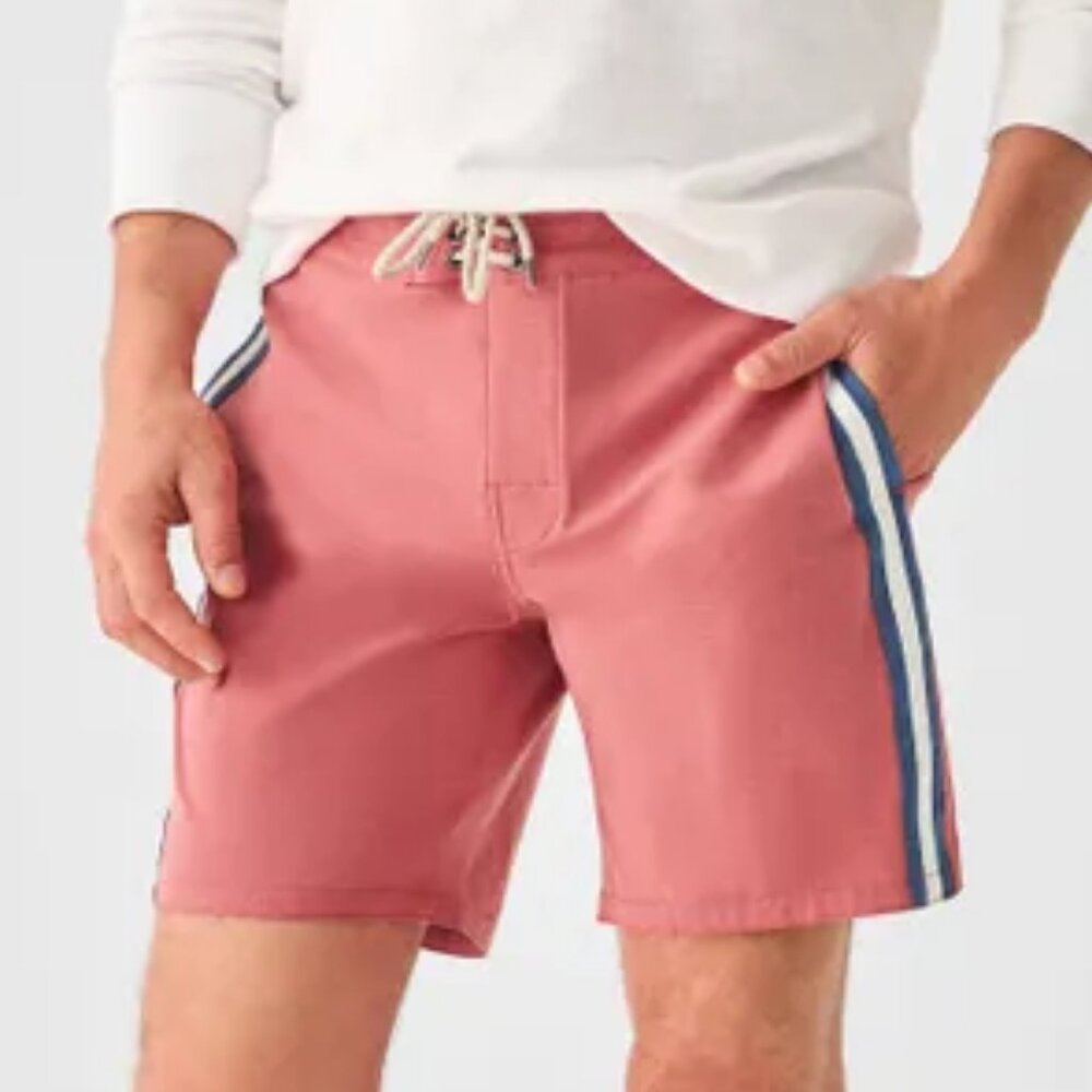 Faherty "Surf Stripe" Boardshort 7"